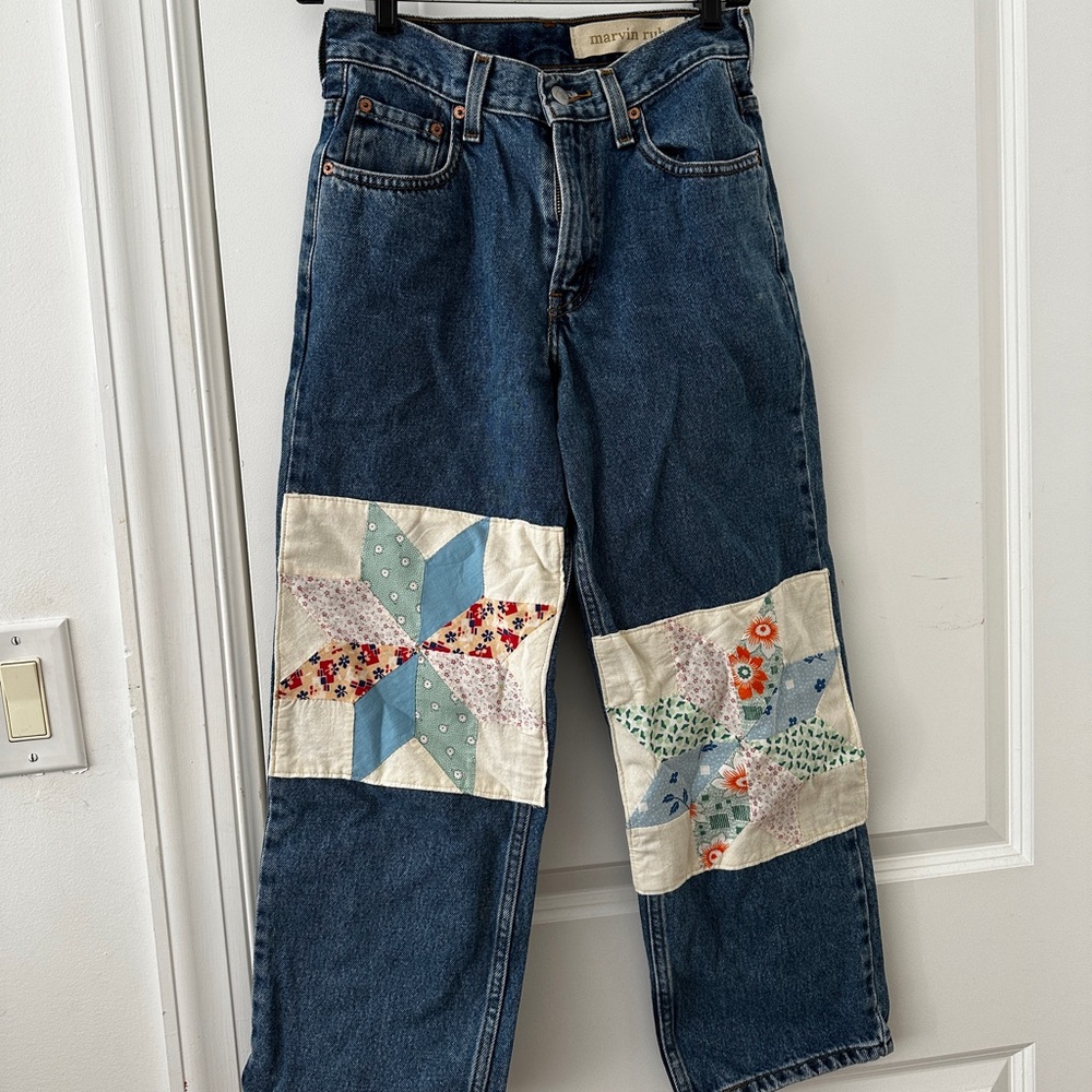 Marvin Ruby Vintage Patchwork Jeans - Excellent C… - image 1